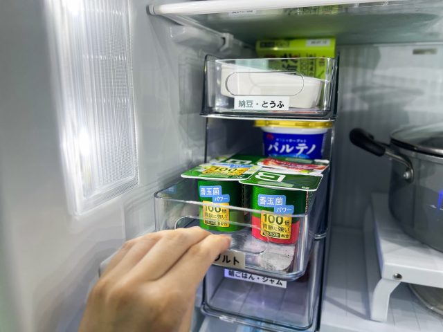 冷蔵庫内の引き出し収納