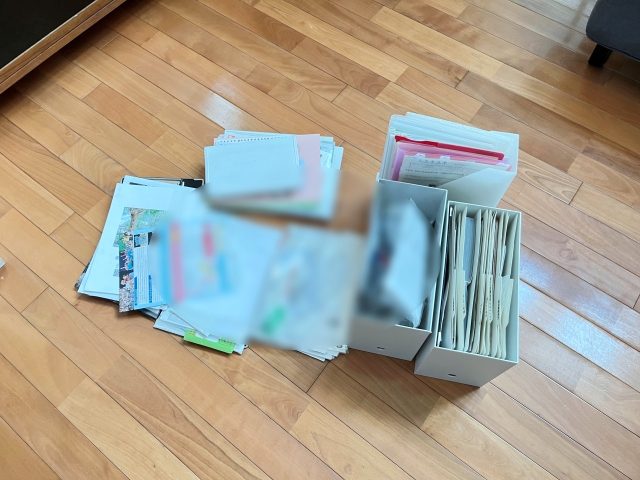 集めた紙類