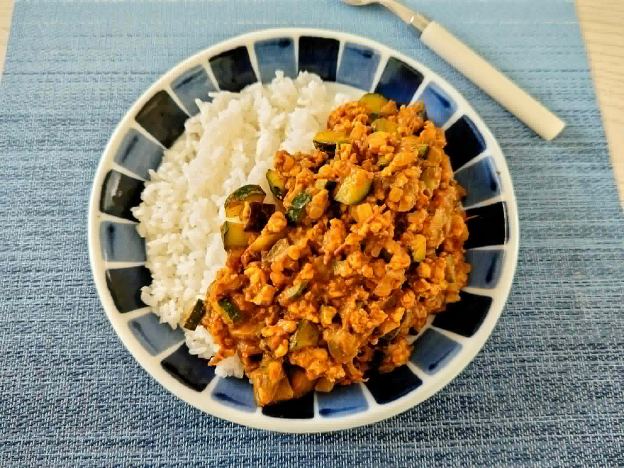 夏野菜のキーマカレー