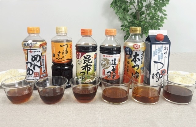 麺つゆ6種類とそうめん