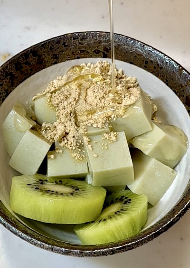 豆乳青汁寒天