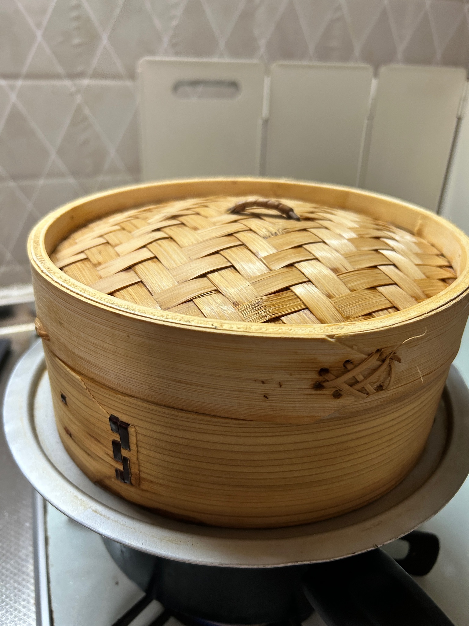 鍋にセットしたせいろ
