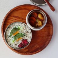 火を使わず朝ラク！「チキンとさつまいものカレー」「大葉卵」2品弁当