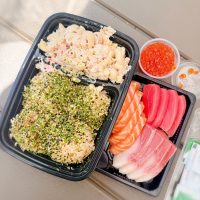 アメリカらしいお刺身弁当