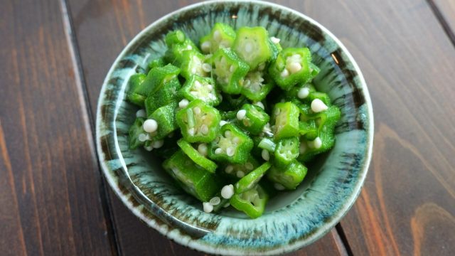 オクラの柚子胡椒和え