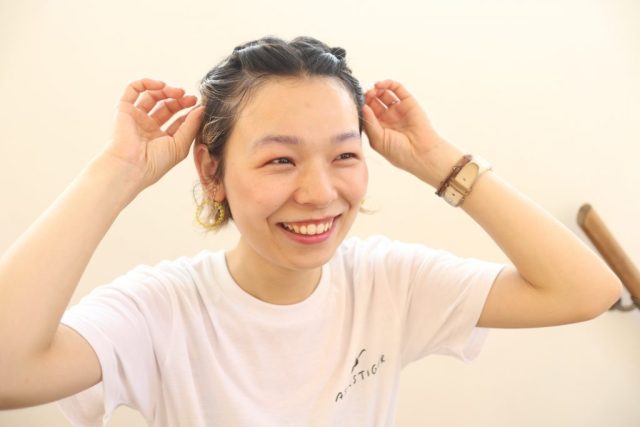 「前髪すっきり」アレンジ