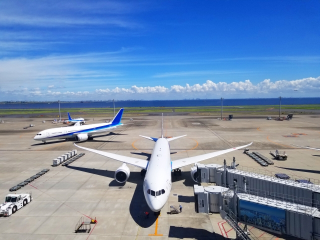空港の搭乗口付近