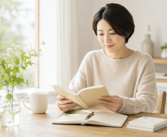 読書する女性
