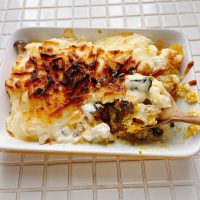 豆腐で簡単クリーム♪「かぼちゃとしめじのマヨチーズ焼き」の作り置き
