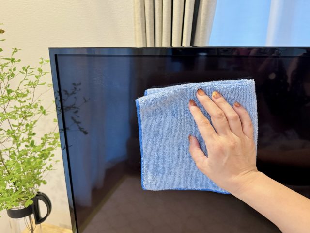 テレビ画面のほこり取り