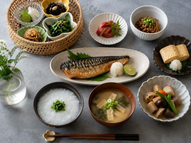一汁三菜をイメージした和食