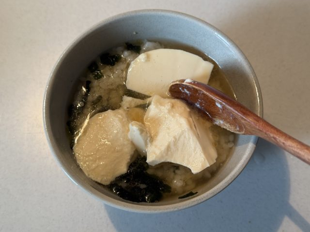 豆腐を加えた中華風雑炊