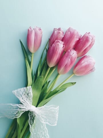 チューリップの花束