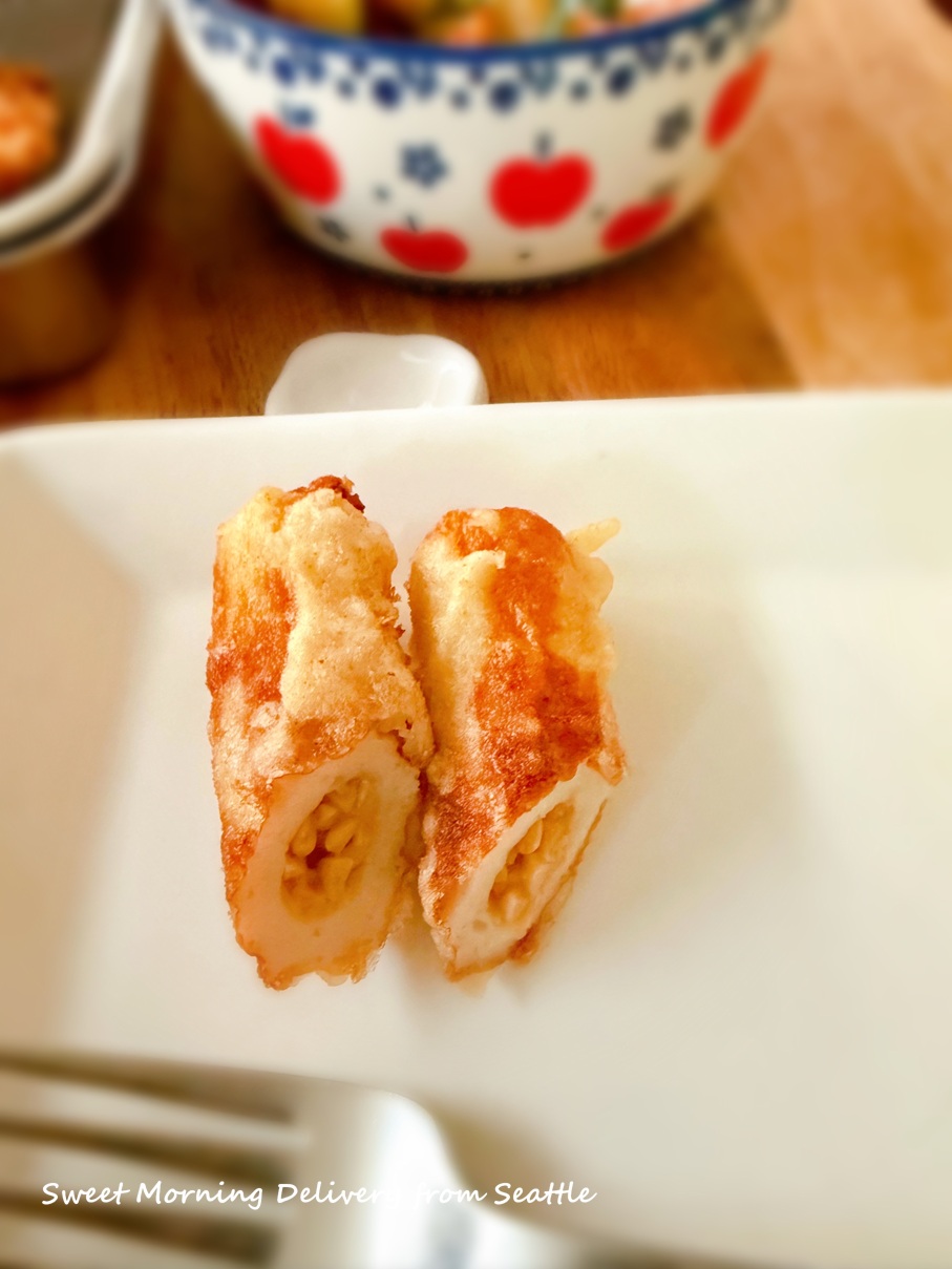 初体験 ちくわ納豆！