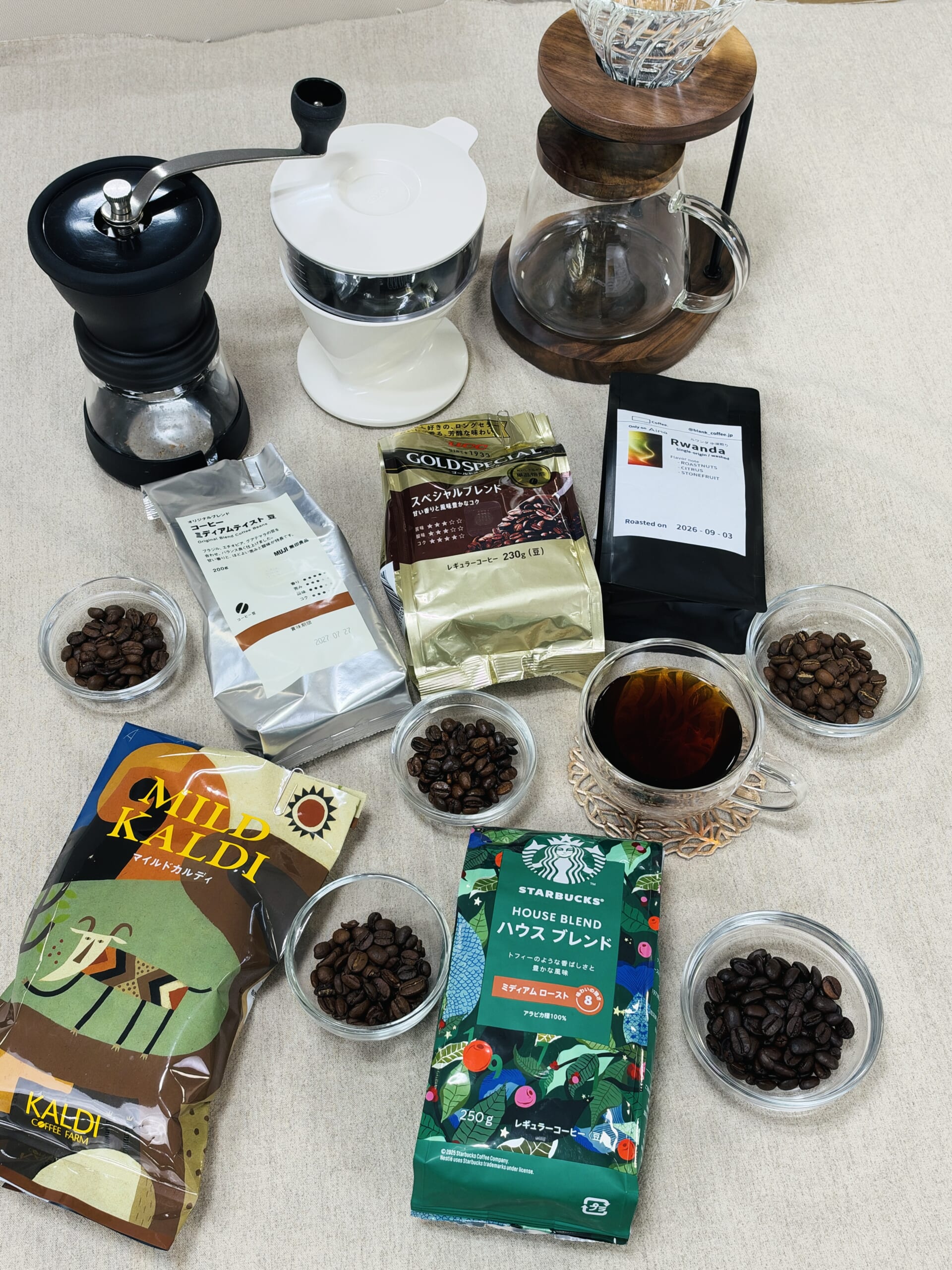 カルディ、無印、UCC、スタバの定番も！人気「コーヒー」5種を飲み比べ