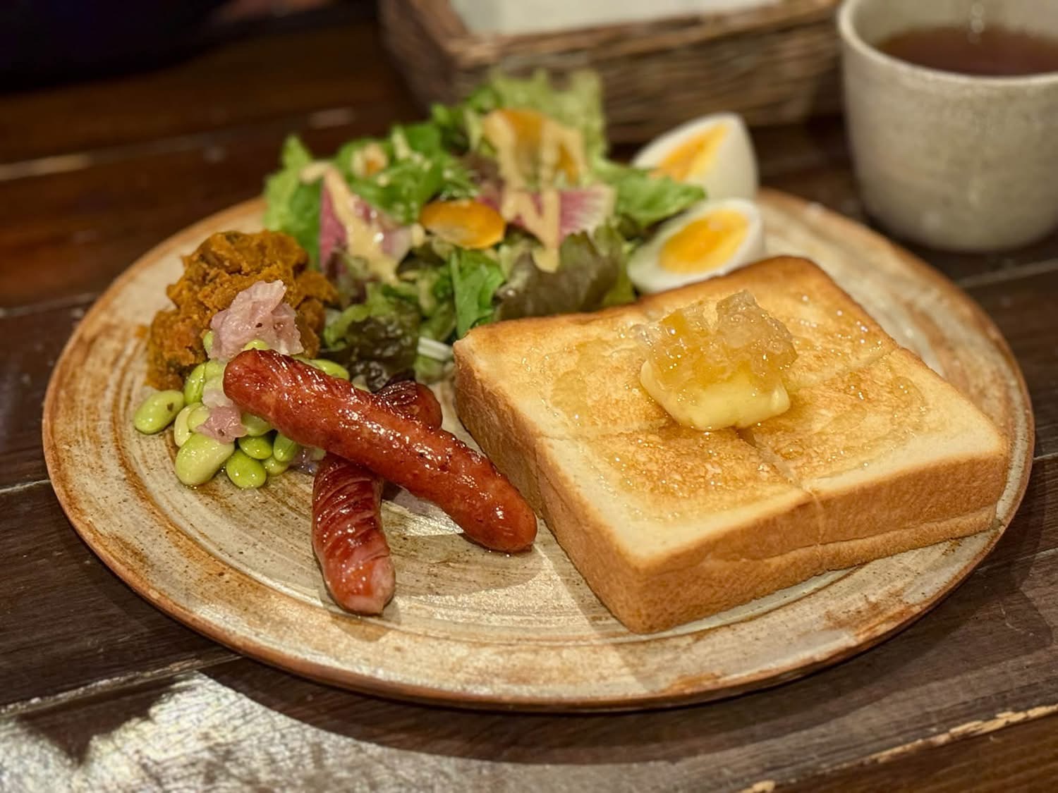 【千駄ヶ谷】ドライフラワーカフェでコムハニーバタートースト@Lecoinキタサンドウ【vol.652】